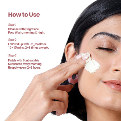 DeTan & Brightening Trial Kit : DeTan Face Wash, DeTan & Glow Mask, In-Vivo Tested SPF50+