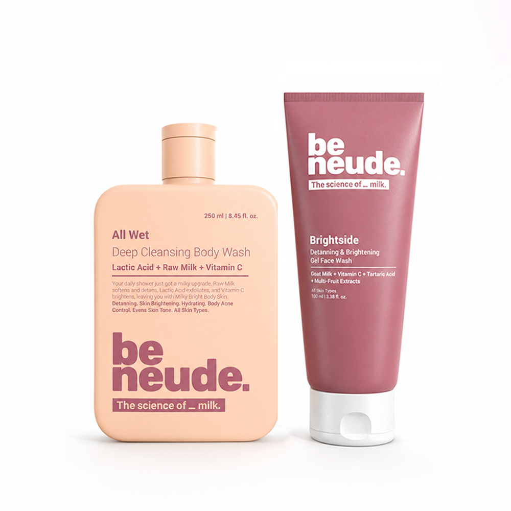 Brightside - Skin Brightening and Detanning Gel Face Wash with Goat Milk, Vitamin C & Tartaric Acid