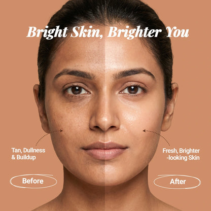 Brightside - Skin Brightening and Detanning Gel Face Wash with Goat Milk, Vitamin C & Tartaric Acid