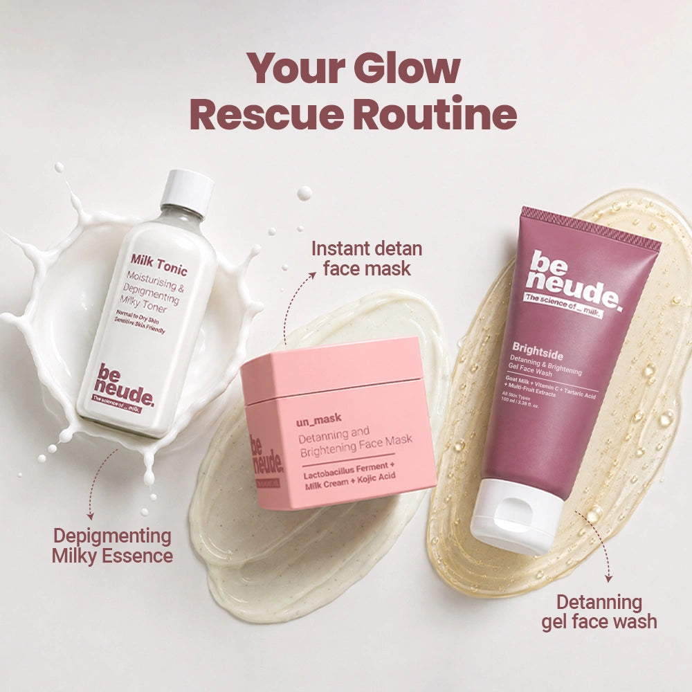 Brightside - Skin Brightening and Detanning Gel Face Wash with Goat Milk, Vitamin C & Tartaric Acid
