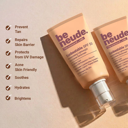 In-Vivo Tested Sunbeatable SPF50+ Ultra Lightweight, Gel Crème Sunscreen