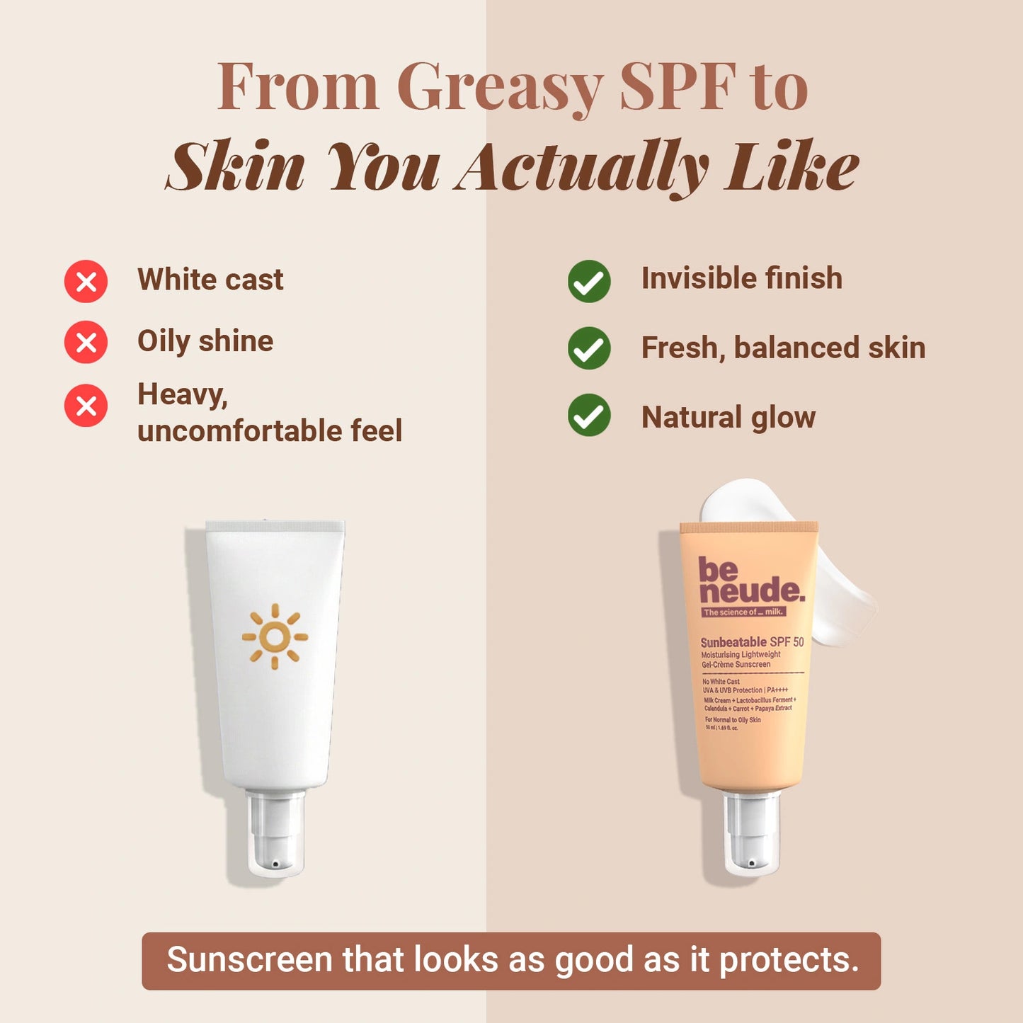In-Vivo Tested Sunbeatable SPF50+ Ultra Lightweight, Gel Crème Sunscreen