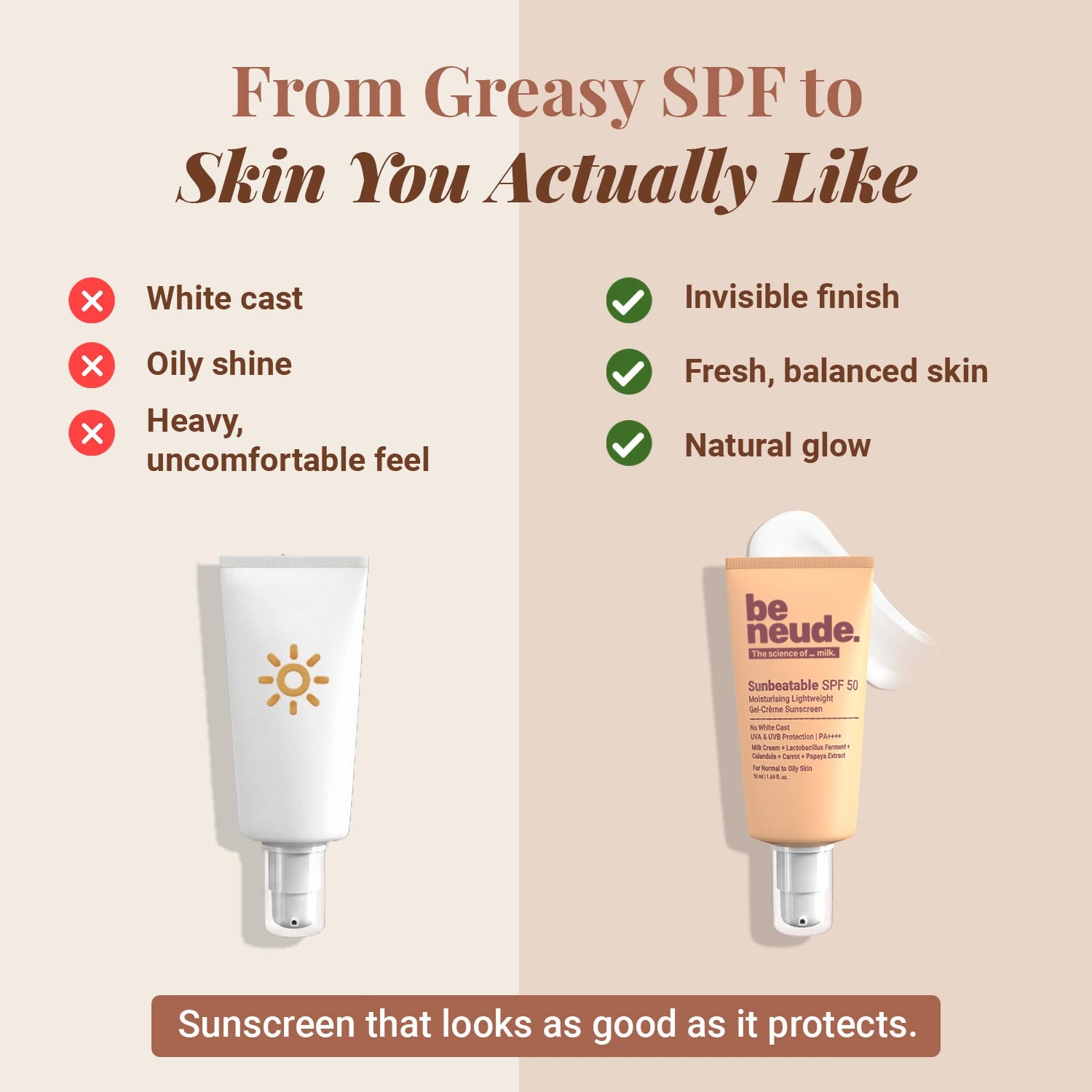 In-Vivo Tested Sunbeatable SPF50+ Ultra Lightweight, Gel Crème Sunscreen