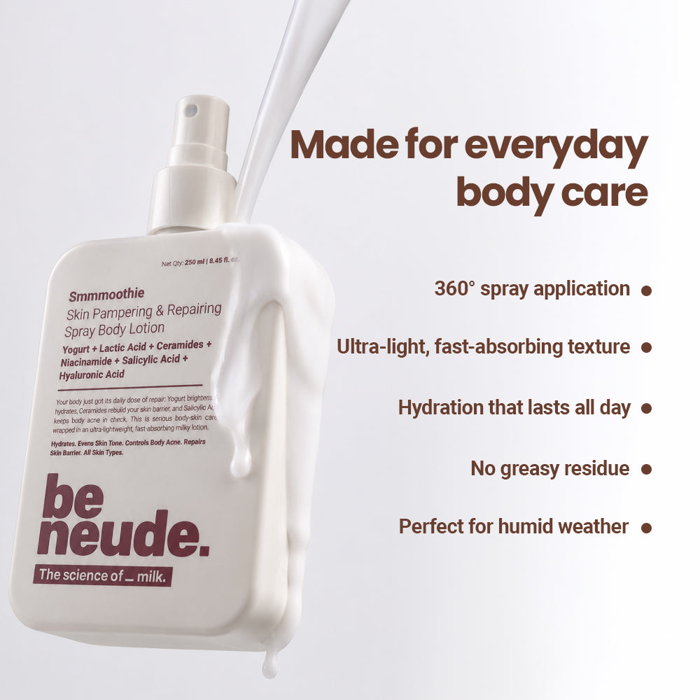 Smmmoothie Moisturizing Body Lotion Spray for Even-toned Dewy Hydration