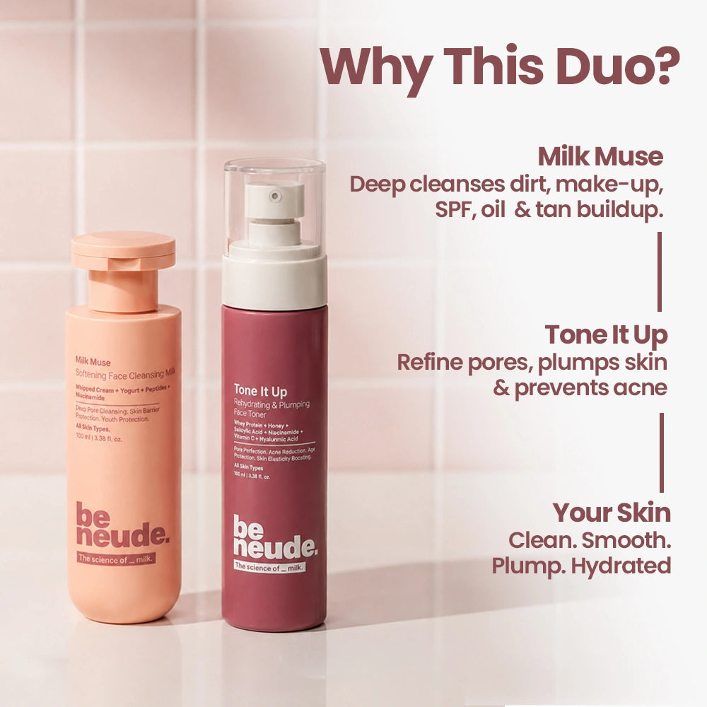 The Peptide Prep - Milk Cleanse & Tone Routine