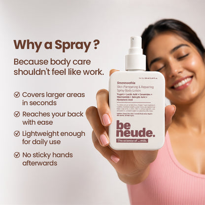 Smmmoothie Moisturizing Body Lotion Spray for Even-toned Dewy Hydration