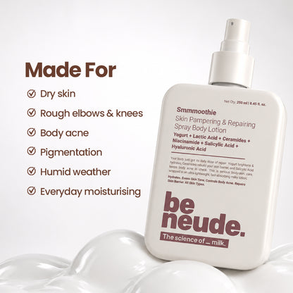 Smmmoothie Moisturizing Body Lotion Spray for Even-toned Dewy Hydration