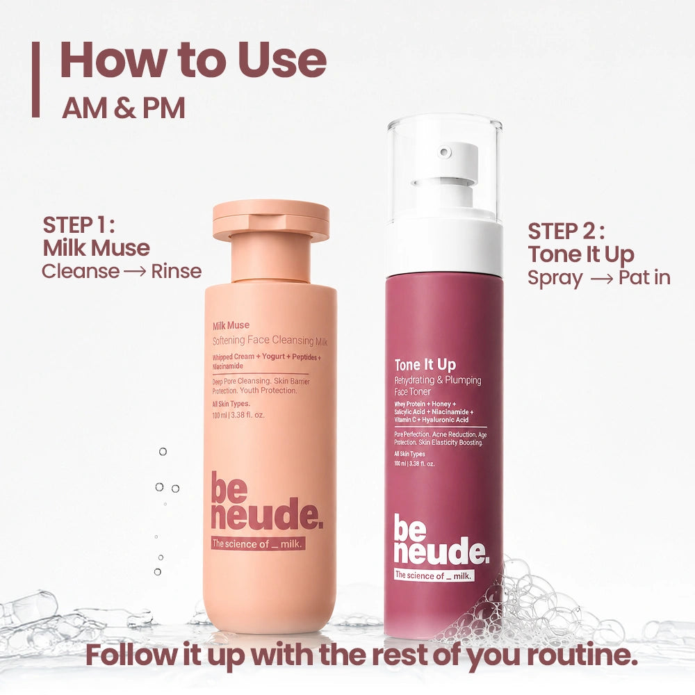 The Peptide Prep - Milk Cleanse & Tone Routine