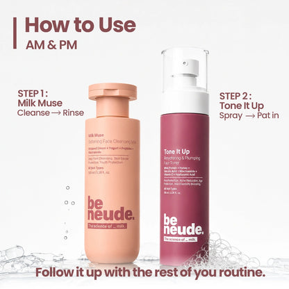 The Peptide Prep - Milk Cleanse & Tone Routine