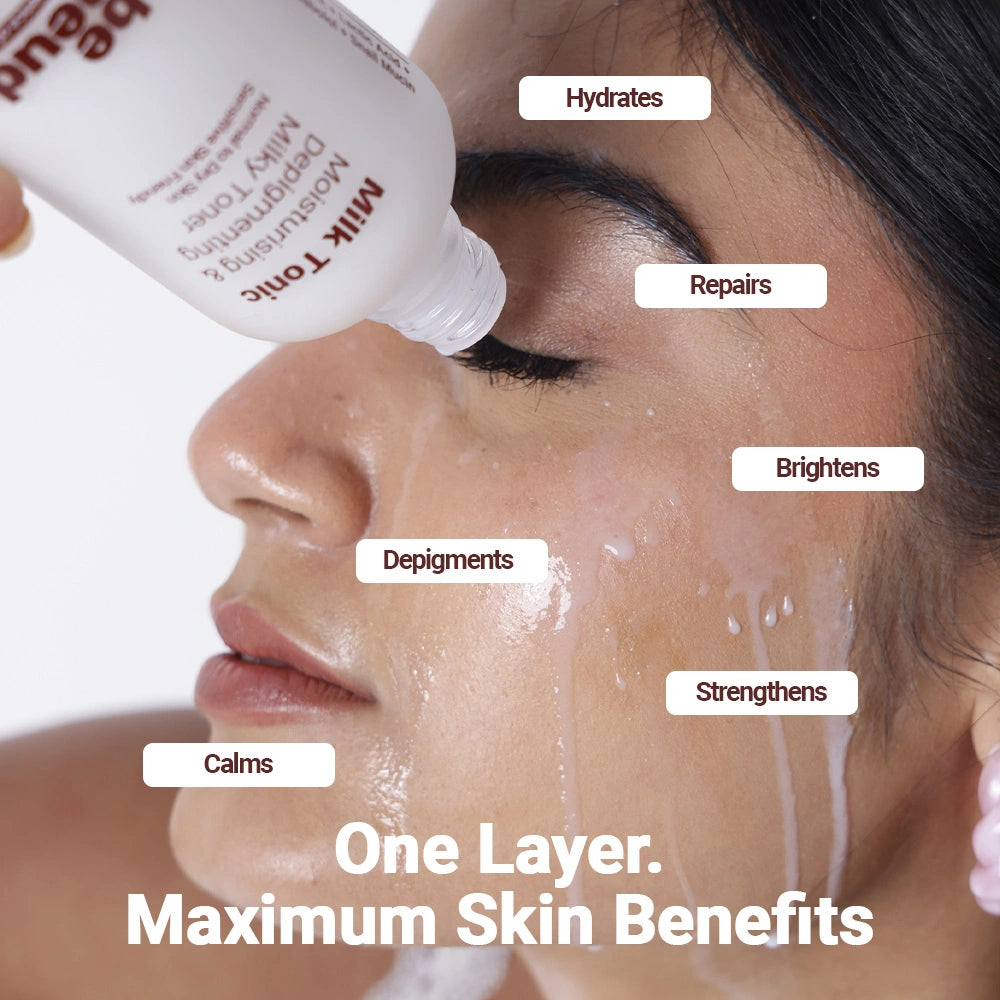Milk Tonic: Depigmenting & Hydrating Milky Toner with 10% Actives, Camel Milk, Ceramides, Snail Mucin
