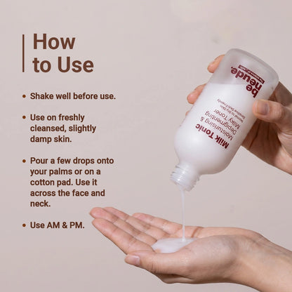 Milk Tonic: Depigmenting & Hydrating Milky Toner with 10% Actives, Camel Milk, Ceramides, Snail Mucin