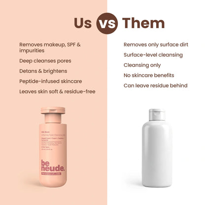 Be Neude Cleansing Milk Product Comparison Image