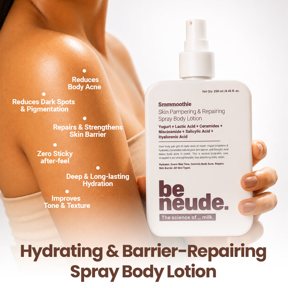 Smmmoothie Moisturizing Body Lotion Spray for Even-toned Dewy Hydration