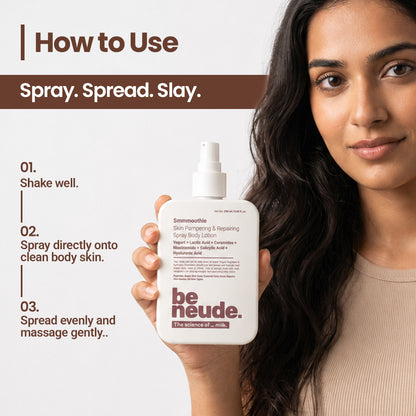 Smmmoothie Moisturizing Body Lotion Spray for Even-toned Dewy Hydration