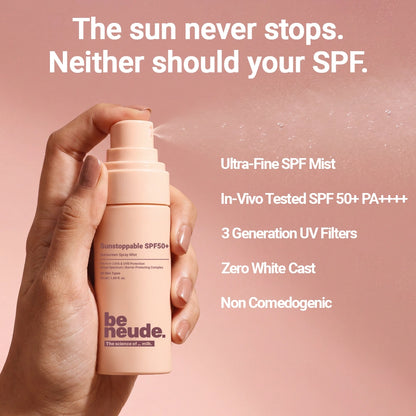 Sunstoppable Spray Mist Sunscreen In-Vivo Tested SPF 50+