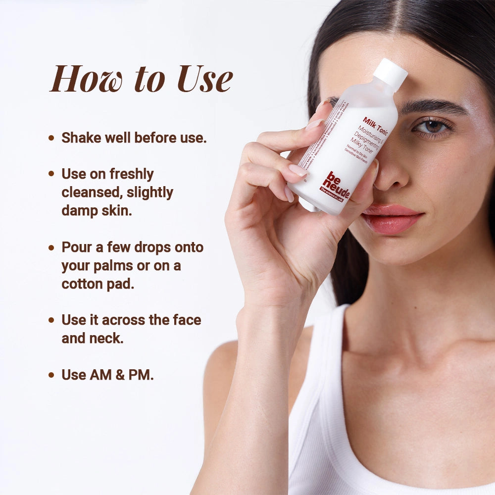 Milk Tonic: Depigmenting & Hydrating Milky Toner with 10% Actives, Camel Milk, Ceramides, Snail Mucin