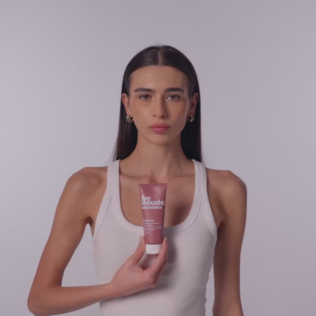 Brightside - Skin Brightening and Detanning Gel Face Wash with Goat Milk, Vitamin C & Tartaric Acid