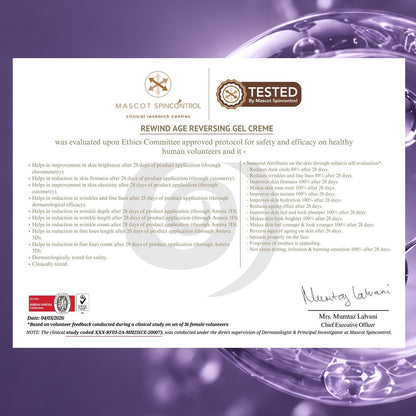 Rewind 7.25% Peptide Complex Age Reversal Gel Crème - image 11